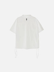 Big Pocket Ribbon Function Short Sleeve Shirt