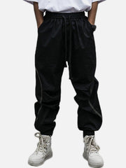 Vintage Drawstring Bind Feet Pants