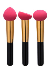 Juego de 3 esponjas de maquillaje para base de crema líquida