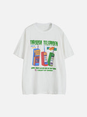 Old Phone Cotton Graphic Tee