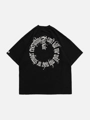 Cut Circle Letters Tee