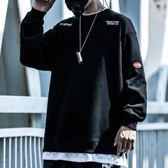 Fake Two Print Sweatshirt