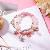 Star Moon Cat Eye Crystal Bracelet