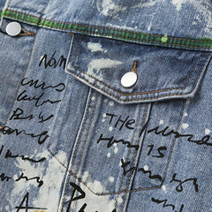 Spray Paint Graffiti Denim Jacket
