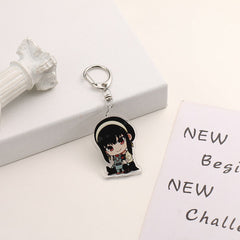 Niedlicher Schlüsselanhänger aus Acryl der Spy Family Serie