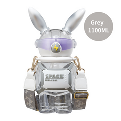 Botella de pajita con forma de conejo relámpago, envío gratis