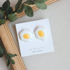 Pendientes de resina con simulación de dibujos animados