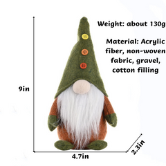 Green Element Gnome Doll Ornaments