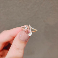 Niedlicher verstellbarer Ring mit Musiknote