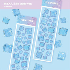 Bonita pegatina de cubo de hielo