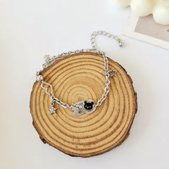 Pulsera Kawaii de Gato, Oso y Conejito