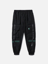 Multi Pockets Ribbons Cargo Pants