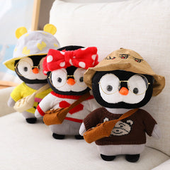 Familia de pingüinos de peluche kawaii para vestir