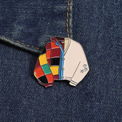 Pines personalizados estilo chaqueta patchwork