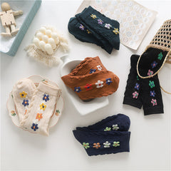 Bunte Blumen Socken