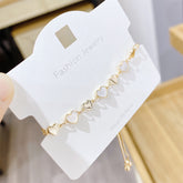 Heart Adjustable Pull-out Bracelet