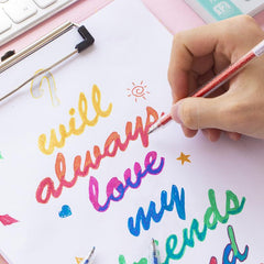 Bolígrafo de gel brillante COLNK Change (8 unidades)