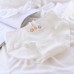 Lindas bragas a cuadros florales