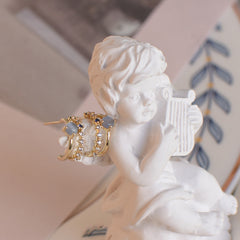 Pendientes delicados de estrella de una noche de verano