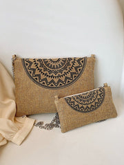Ethnic Pattern Woven Cotton Shoulder Bag