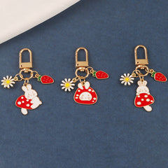 Cute Mushroom Rabbit keychain