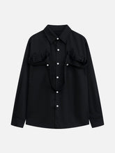 Ribbon Long Sleeve Shirt