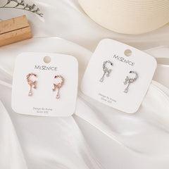 Colourful Moon Drop Earrings