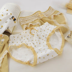 Yellow Flower Girl's Panties