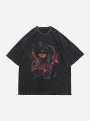 Dark Graffiti Oversized Tee