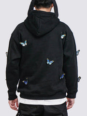 Gradient Butterfly Fleece Hoodie