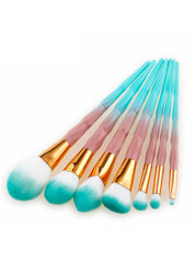 10Pcs/kit Makeup Brushes Rainbow Face Foundation