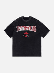 Letter Graphic Oversized Tee