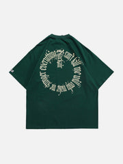 Cut Circle Letters Tee