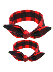 2 Teil/Satz Mom Kaninchen Ohren Haarschmuck Krawatte Schleife