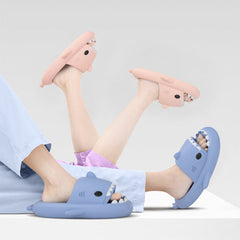 Pantuflas de pareja de tiburón kawaii