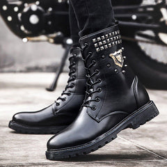 Punk Studded Leather Shoes
