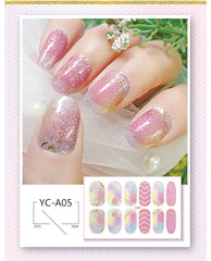 Pegatina para uñas con constelación degradada