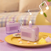 Altavoz Bluetooth inalámbrico con forma de pastel de cumpleaños
