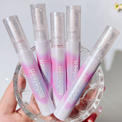 Brillo labial de oso mariposa con burbujas de perla