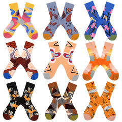 Ölgemälde im abstrakten Kunststil Socken