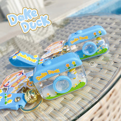 Llavero flotante con cámara de arenas movedizas de la serie Dake Duck