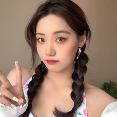 Lindos pendientes de naipes de conejito