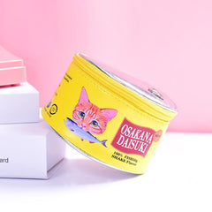 Kawaii Katzen-Kosmetiktasche aus Leder