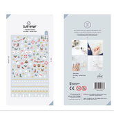 Lindas pegatinas de uñas de invierno