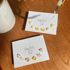 Conjunto de pendientes de tulipán de una semana