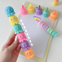 Kawaii Octopus 5-color Highlighter