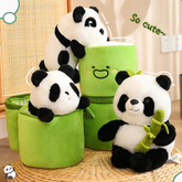 Kawaii Bambusrohr Panda Plüschtier