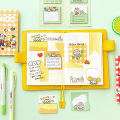 Linda nota adhesiva para niña