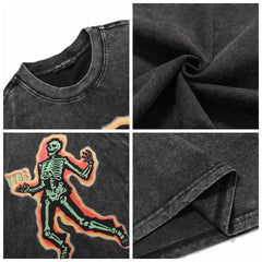 Electric Shock Skeleton Graphic Tee