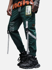 Label Barcode Print Cargo Pants